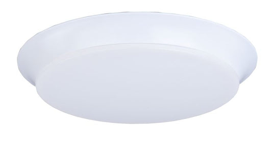 Profile EE 13.75" Single Light Flush Mount in White - Steel Material