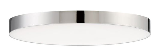 Trim 9" Single Light Flush Mount in Polished Chrome