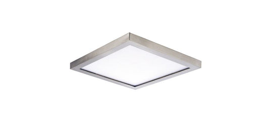 Wafer 4.5" Single Light Outdoor Flush Mount in Satin Nickel