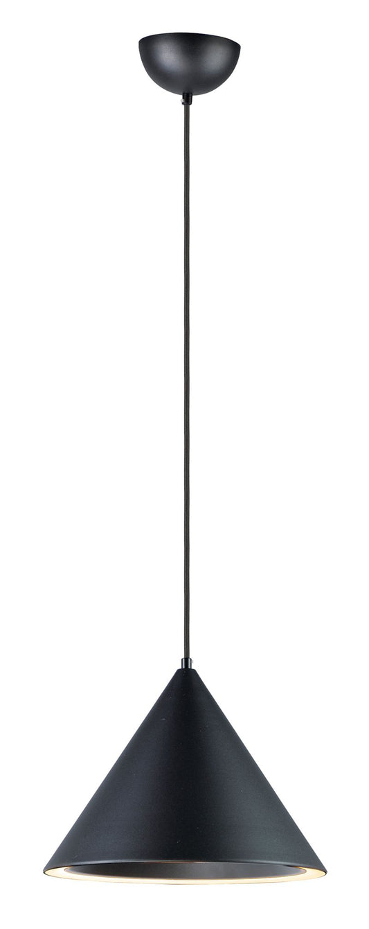 Abyss 12.5" Single Light Pendant in Black