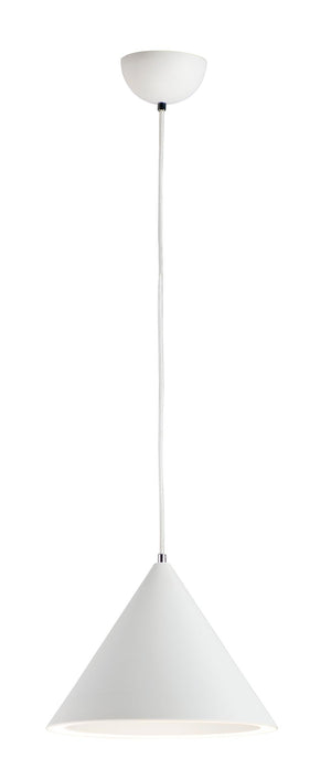 Abyss 12.5' Single Light Pendant in Matte White