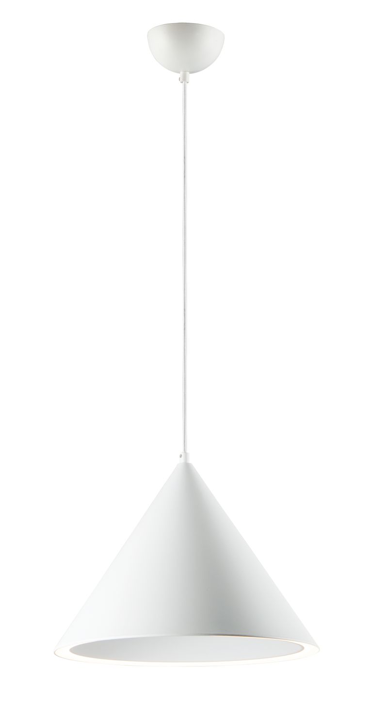 Abyss 15.75' Single Light Pendant in Matte White