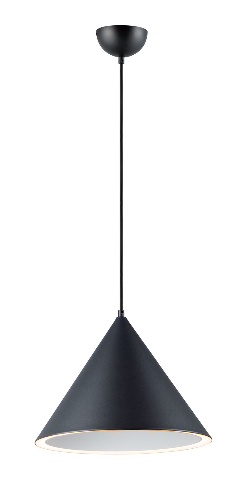 Abyss 15.75' Single Light Pendant in Black