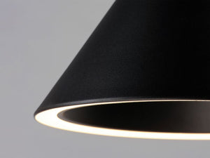 Abyss 15.75' Single Light Pendant in Black