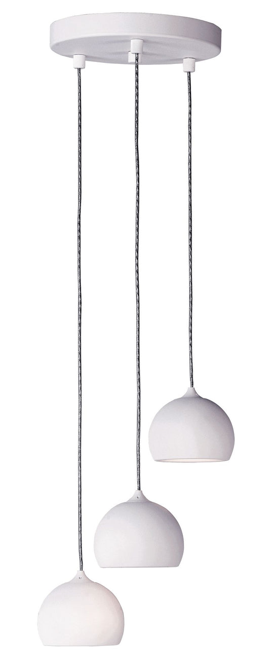 Alumilux Suspension 10" 3 Light Multi-Light Pendant in White