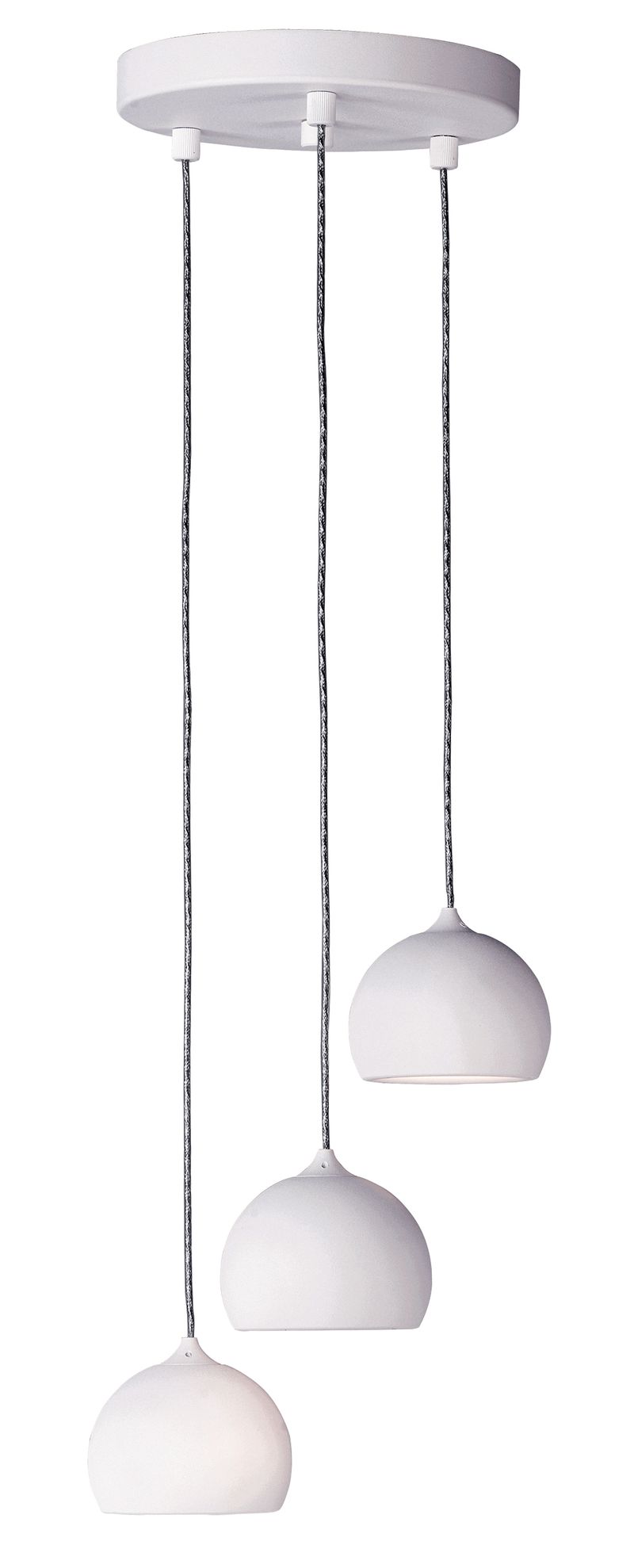 Alumilux Suspension 10' 3 Light Multi-Light Pendant in White