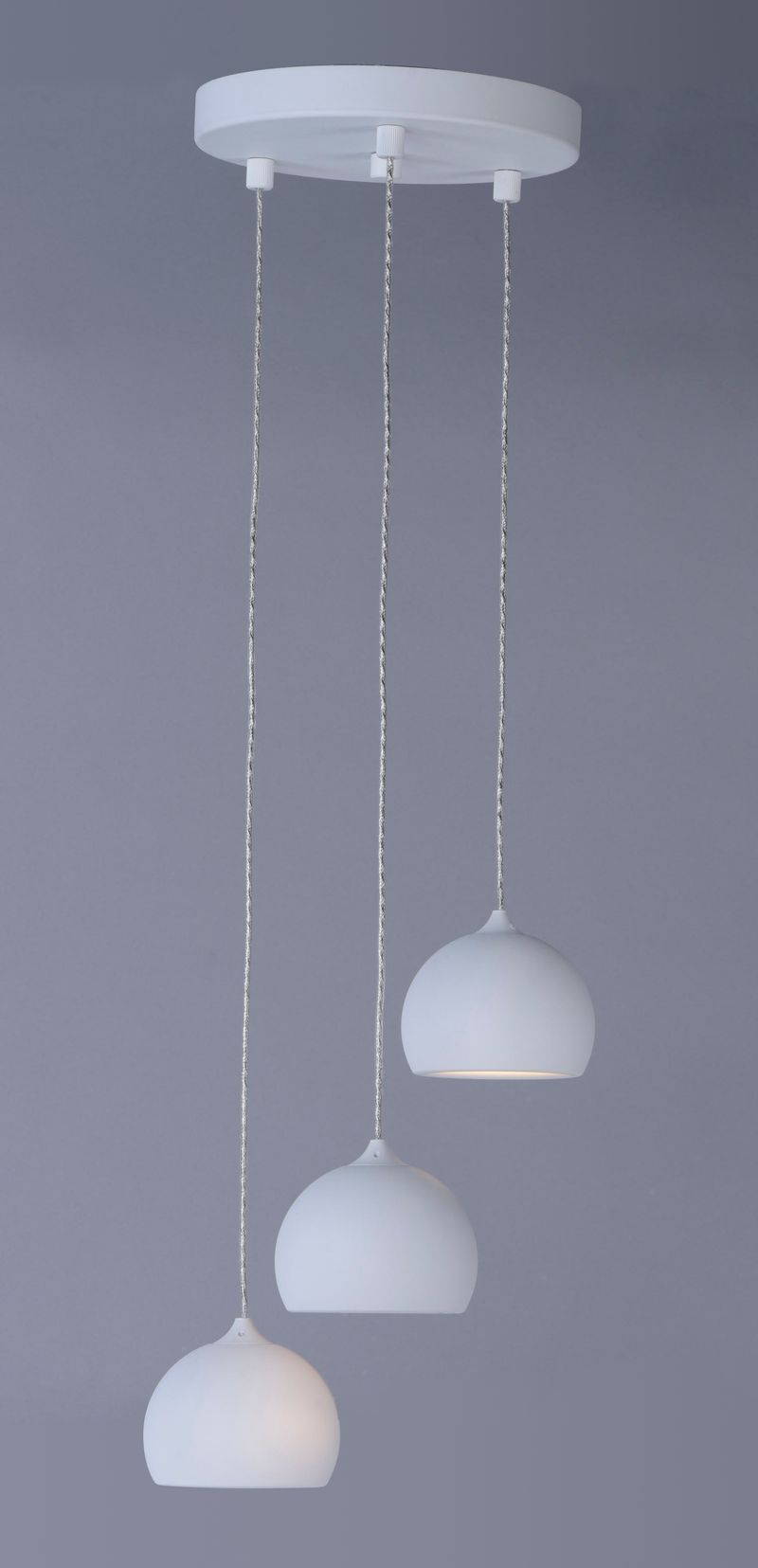 Alumilux Suspension 10' 3 Light Multi-Light Pendant in White