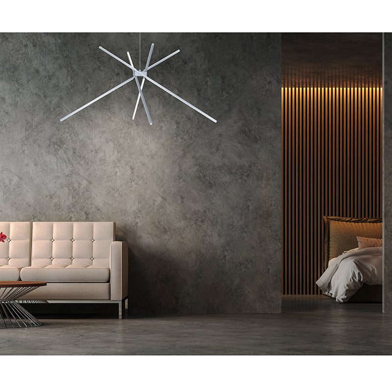 Alumilux Suspension 44.5' 4 Light Multi-Light Pendant in White