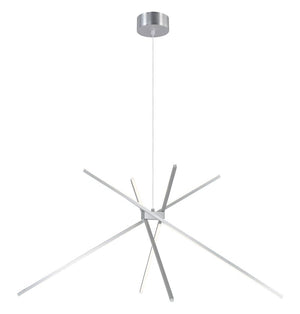 Alumilux Suspension 44.5' 4 Light Multi-Light Pendant in Satin Aluminum