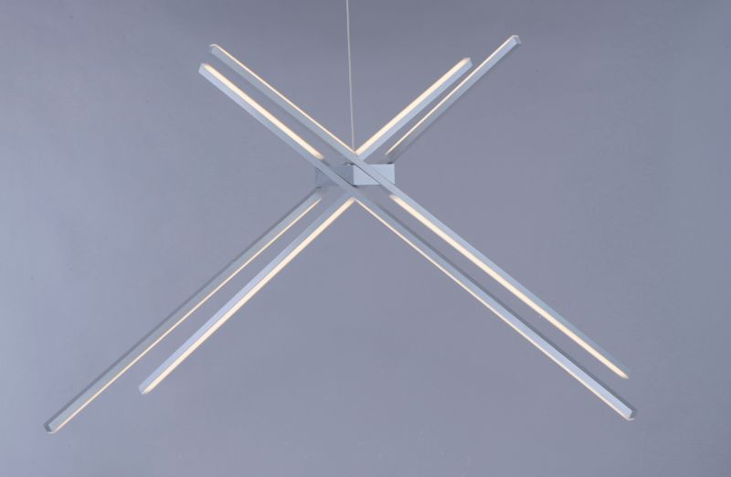 Alumilux Suspension 44.5' 4 Light Multi-Light Pendant in Satin Aluminum