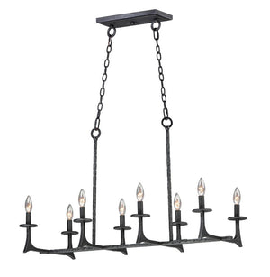 Anvil 16.5' 8 Light Chandelier in Natural Iron
