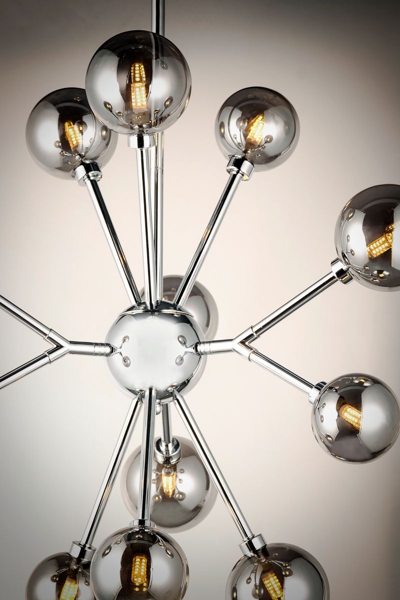 Asteroid 28.25' 12 Light Multi-Light Pendant in Polished Chrome