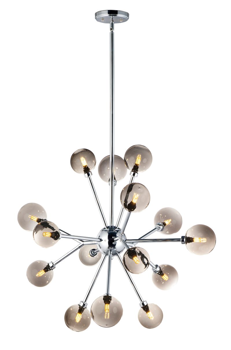Asteroid 30.75' 15 Light Multi-Light Pendant in Polished Chrome