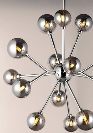 Asteroid 30.75' 15 Light Multi-Light Pendant in Polished Chrome