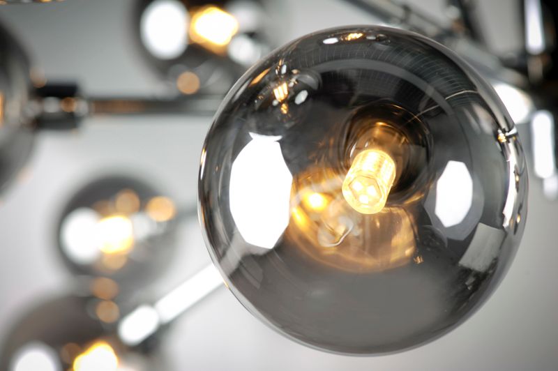 Asteroid 31' 9 Light Multi-Light Pendant in Polished Chrome