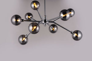 Asteroid 31' 9 Light Multi-Light Pendant in Polished Chrome
