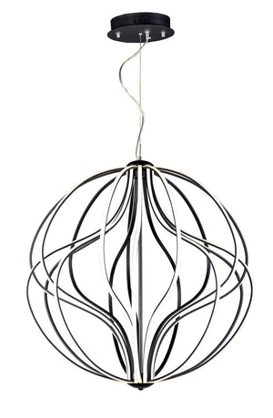 Aura 31' Single Light Pendant in Black