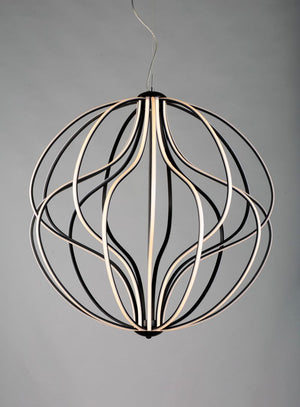 Aura 31' Single Light Pendant in Black