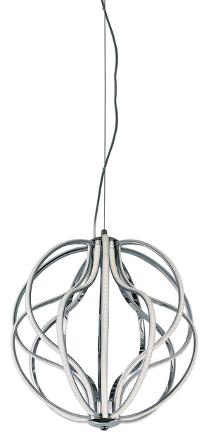 Aura 17' Single Light Pendant in Polished Chrome