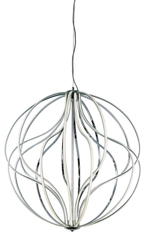 Aura 31' Single Light Pendant in Polished Chrome