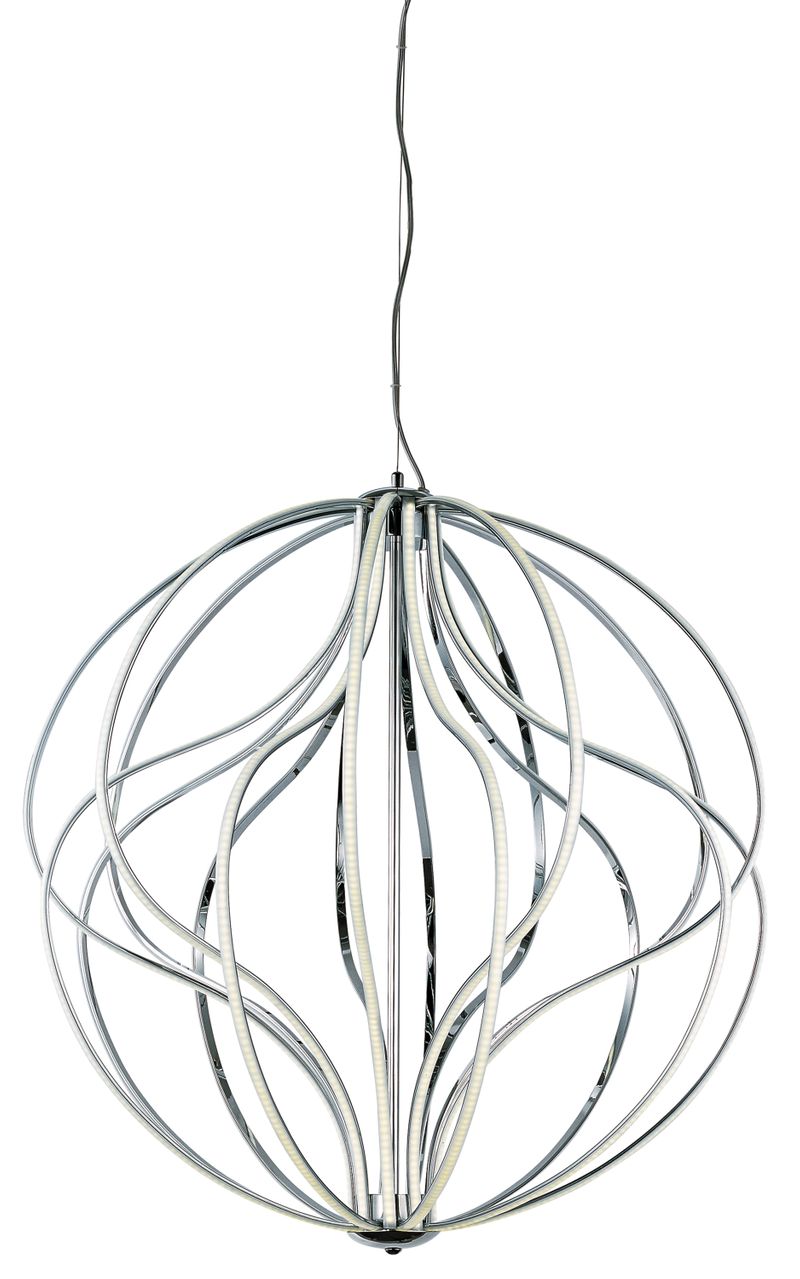 Aura 31' Single Light Pendant in Polished Chrome