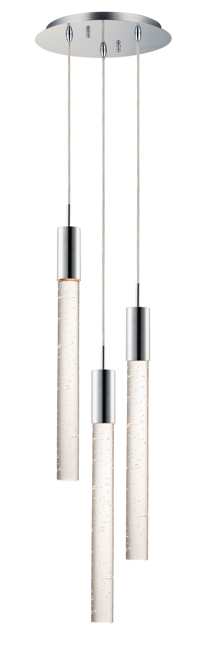 Big Fizz 13' 3 Light Multi-Light Pendant in Polished Chrome