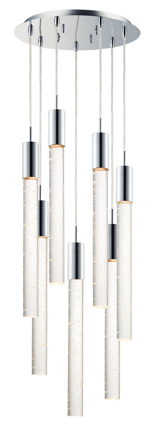 Big Fizz 16' 7 Light Multi-Light Pendant in Polished Chrome