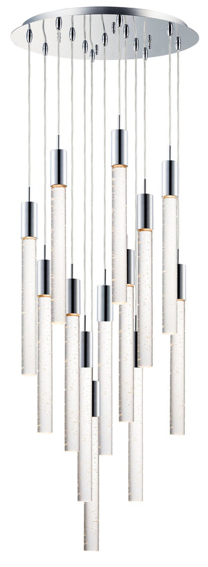 Big Fizz 20' 13 Light Multi-Light Pendant in Polished Chrome