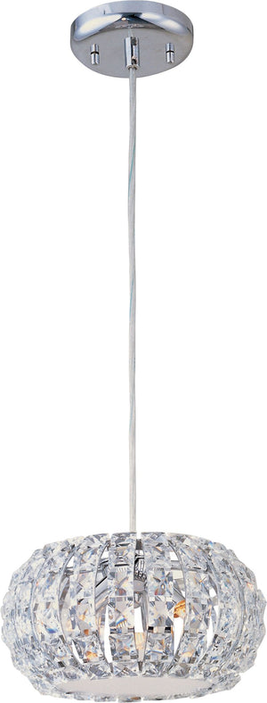Bijou 9.5' 3 Light Single Pendant in Polished Chrome