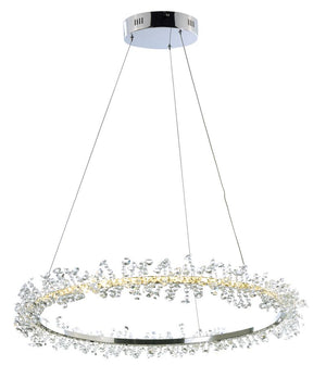Bracelet 27' Single Light Pendant in Polished Chrome