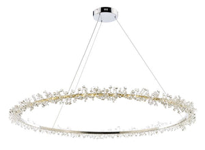 Bracelet 43' Single Light Entry Foyer Pendant in Polished Chrome