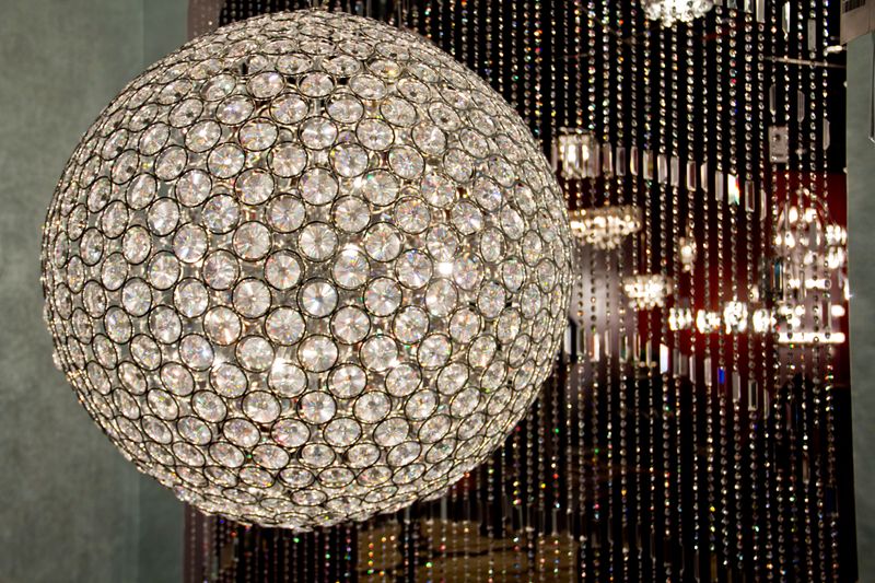 Brilliant 24' 12 Light Single Pendant in Polished Chrome
