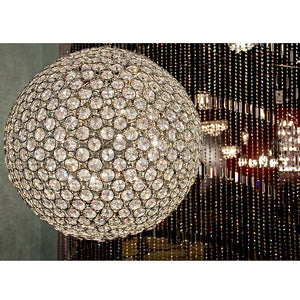 Brilliant 24' 12 Light Single Pendant in Polished Chrome