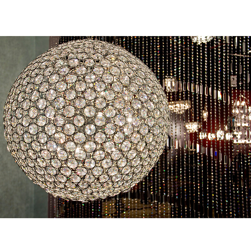 Brilliant 24' 12 Light Single Pendant in Polished Chrome