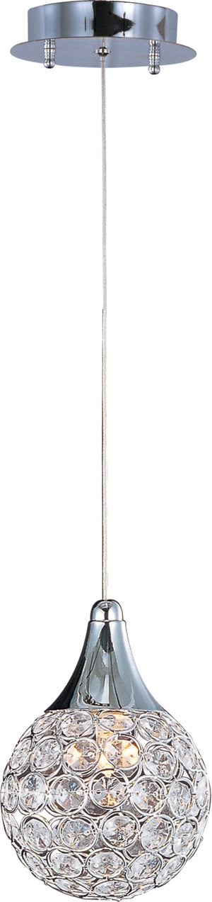 Brilliant 5' Single Light Mini-Pendant in Polished Chrome