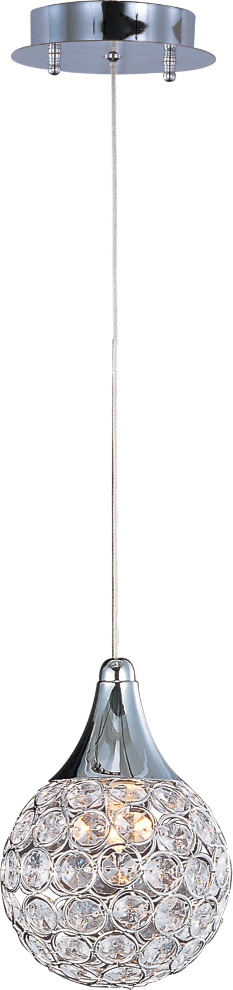 Brilliant 5' Single Light Mini-Pendant in Polished Chrome