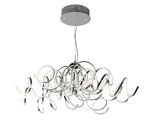 Chaos 40' Single Light Pendant in Polished Chrome
