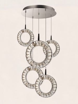 Charm 23.75' 5 Light Multi-Light Pendant in Polished Chrome