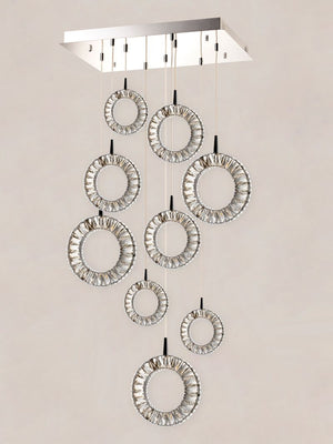 Charm 15.25' 9 Light Multi-Light Pendant in Polished Chrome
