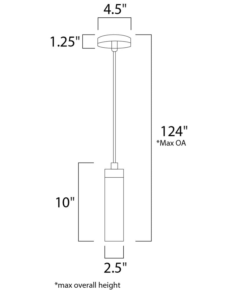 Cilandro 4.5' Single Light Mini-Pendant in Satin Nickel