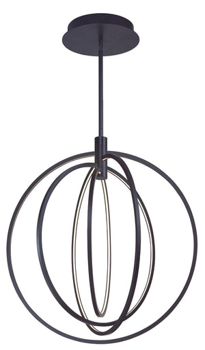 Concentric 27' 4 Light Single Pendant in Bronze