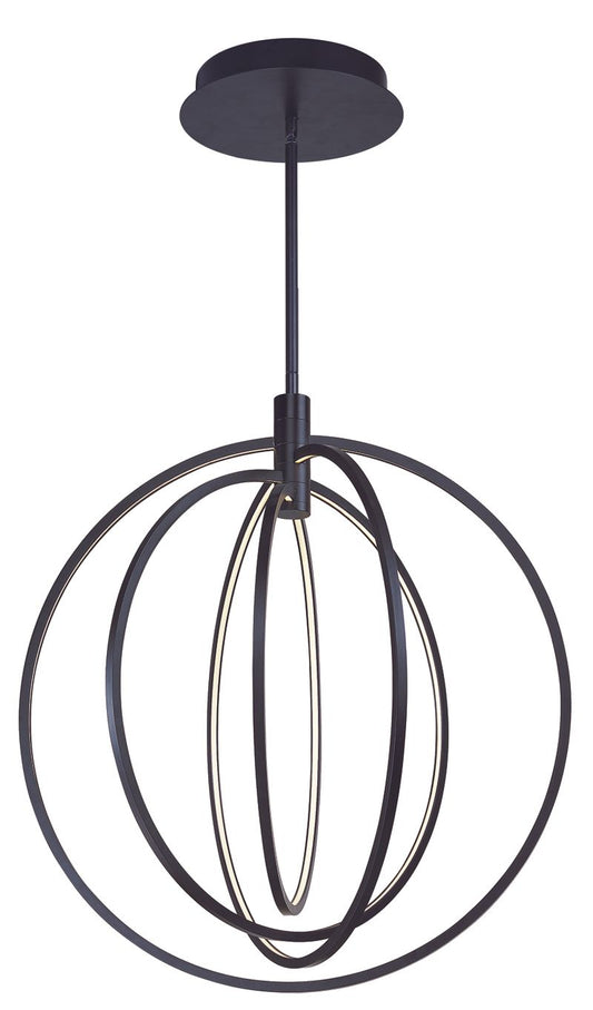 Concentric 27" 4 Light Single Pendant in Bronze