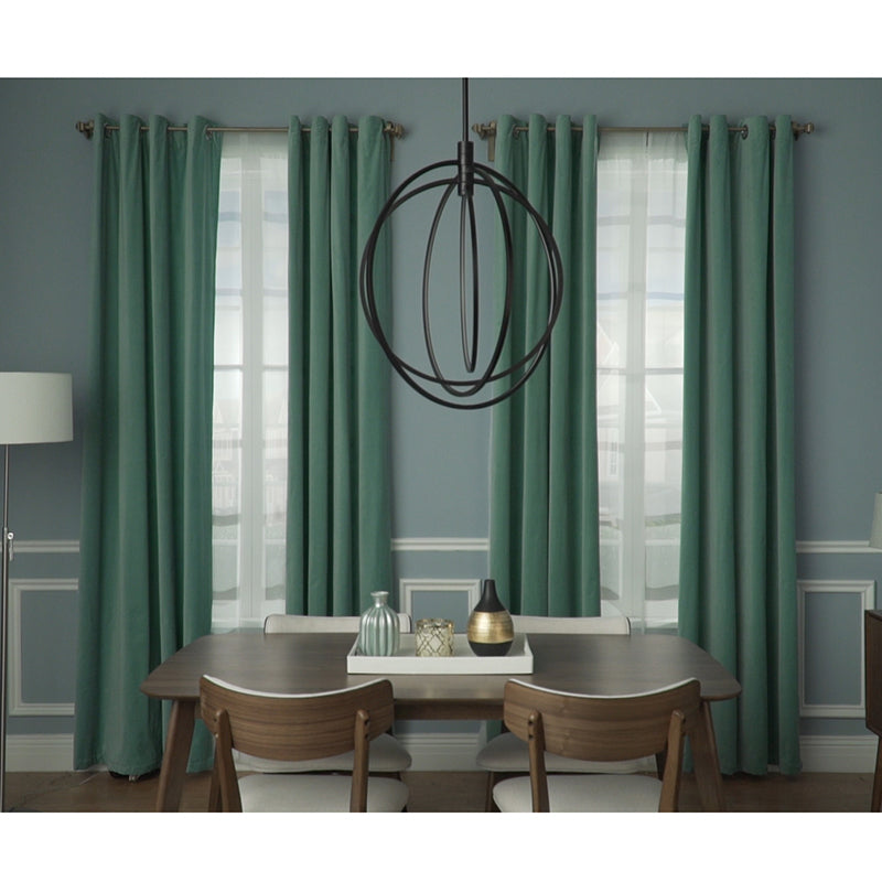 Concentric 27' 4 Light Single Pendant in Bronze