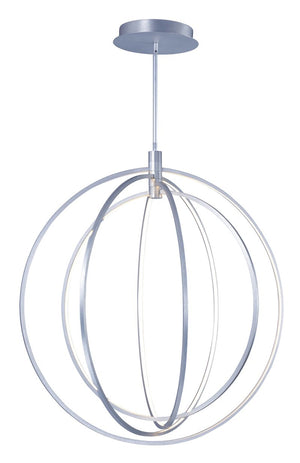 Concentric 36' 4 Light Single Pendant in Brushed Platinum