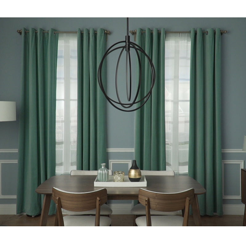 Concentric 36' 4 Light Single Pendant in Bronze