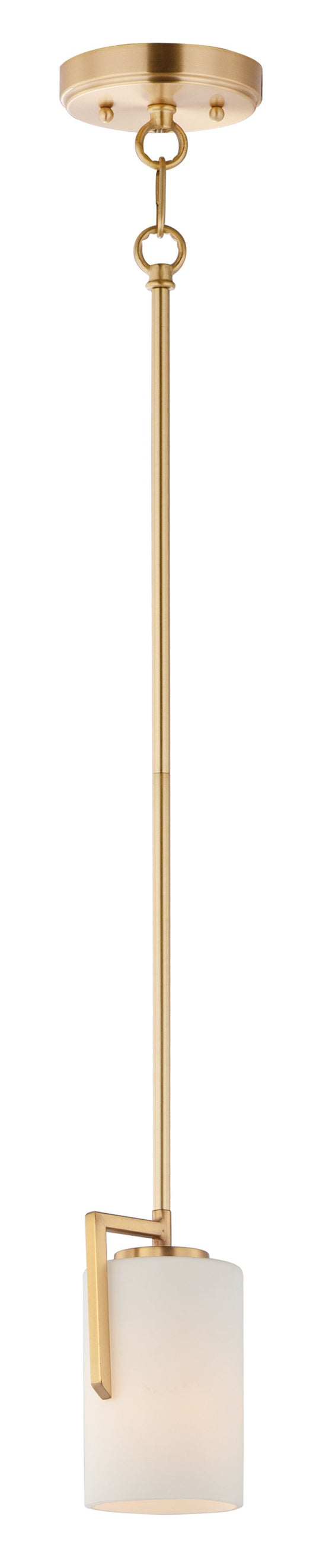 Dart 4" Single Light Pendant in Satin Brass