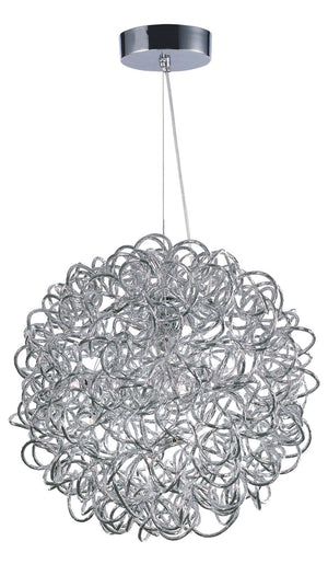 Dazed 15.75' 8 Light Single Pendant in Polished Chrome