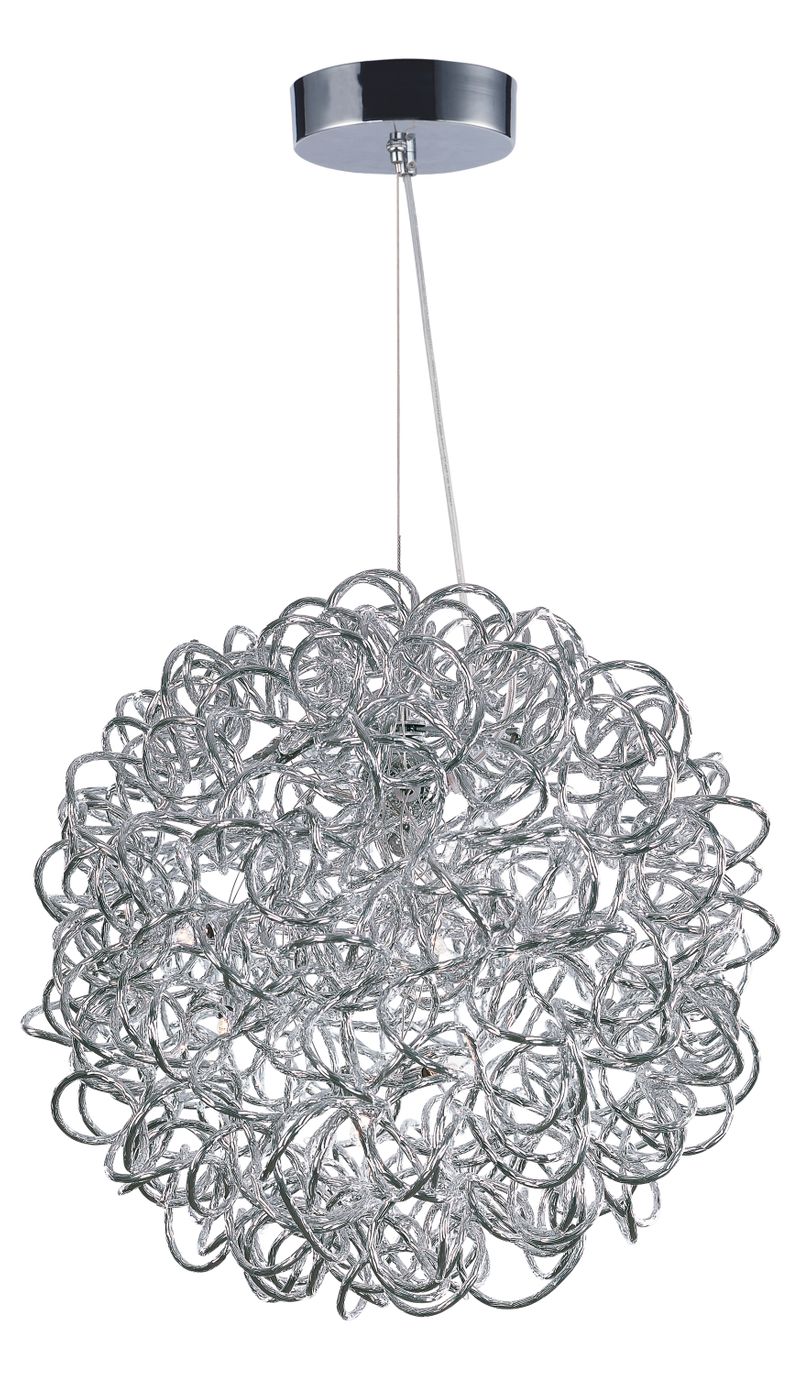 Dazed 15.75' 8 Light Single Pendant in Polished Chrome