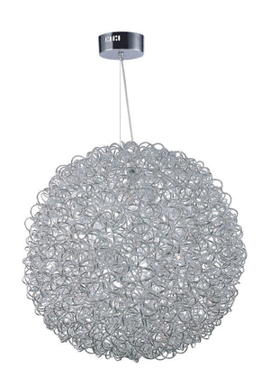 Dazed 31.5' 25 Light Single Pendant in Polished Chrome