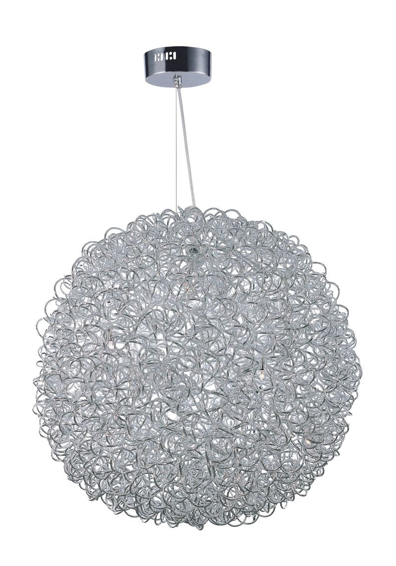 Dazed 31.5' 25 Light Single Pendant in Polished Chrome